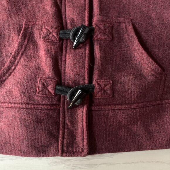 Renu Bruzer Womens Large Sweater Dark Red Zipper And Fasteners‎ - Picture 6 of 11
